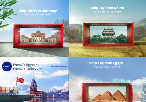 Graphic Design Package Example: Shipping Visuals