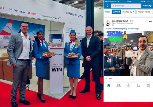 Graphic Design Package Example: Lufthansa B2B Trade Show