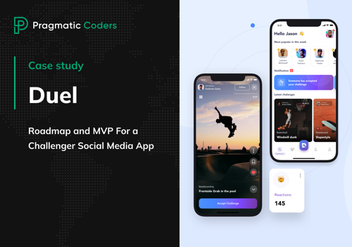 UX/UI Design Package Example: Roadmap and MVP For a Challenger Social Media App