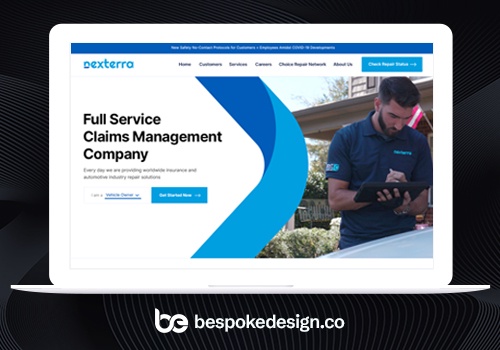 Web Design Package Example: Claims Management Company website