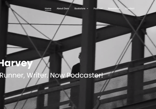 Web Design Package Example: Dom Harvey Logo & Website Design