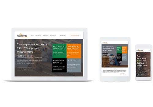 Web Design Package Example: General Contractor & Construction Website