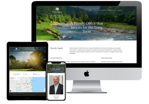 Web Design Package Example: Beverly Capital - Investment Firm