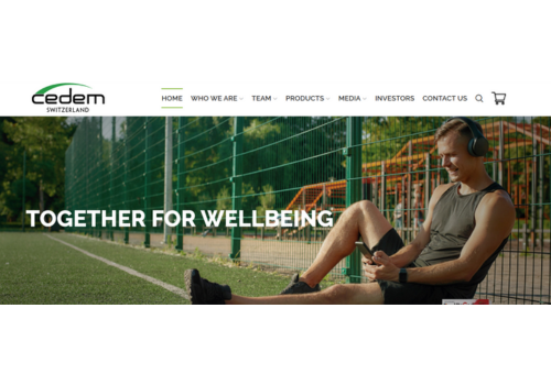 E-Commerce Development Package Example: Website Upgrade for  Swiss Nutraceutical Company