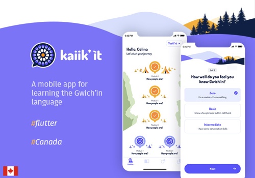 Mobile App Development Package Example: Kaiikit - a mobile app for learning the Gwichin