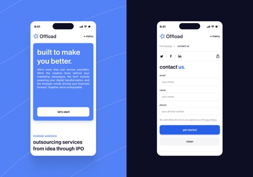 Branding Package Example: Outsource agency website design & Development