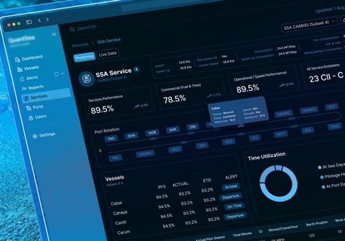 UX/UI Design Package Example: Vessel Management Software