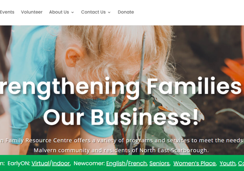 Web Development Package Example: Multi-lingual AODA and WCGAC compliant web app