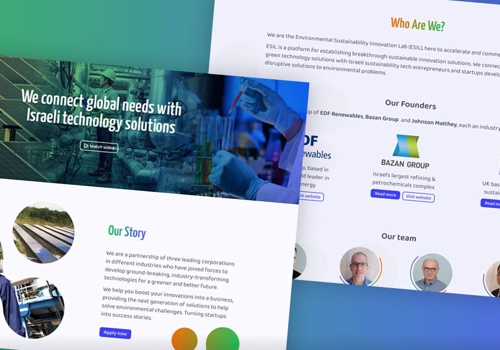 UX/UI Design Package Example: ESIL