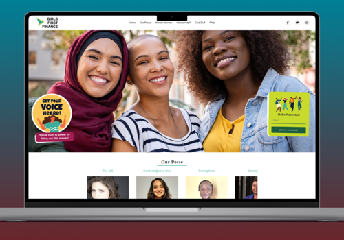 Web Development Package Example: Girls First Finance Platform