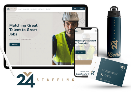 Branding Package Example: V24 Branding and Website Deveolopment