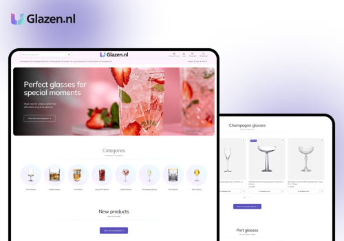 E-Commerce Development Package Example: Glazen