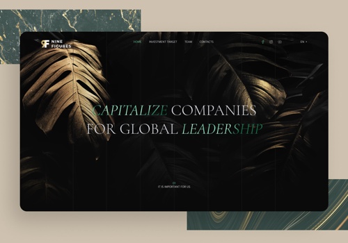 Web Design Package Example: Venture Fund | UX/UI design & WordPress Developme