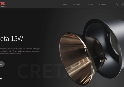 Web Development Package Example: Pixel Perfect work for Nortek Lighting