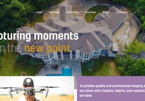 Search Engine Optimization Package Example: Aerial drone videography and photography