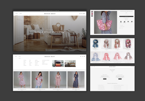 Search Engine Optimization Package Example: Biggie Best - Luxury Home Décor