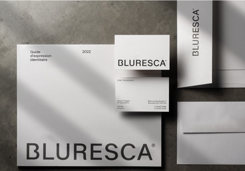 Branding Package Example: Bluresca SMM agency Brand Identity & Web Design