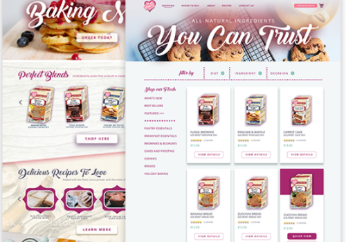 Web Design Package Example: XO Baking Co.