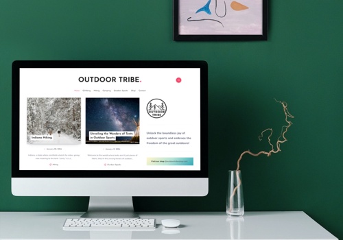 Web Development Package Example: Outdoor Tribe
