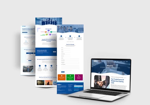 Web Design Package Example: HVAC Leads Pro web design and development