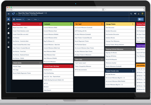 Custom Software Development Package Example: Veoci