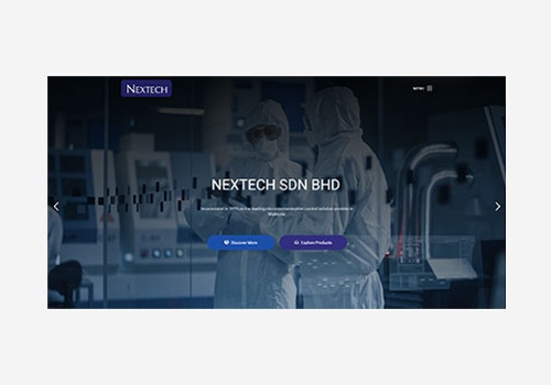 Web Design Package Example: Website Design and Development for Nextech