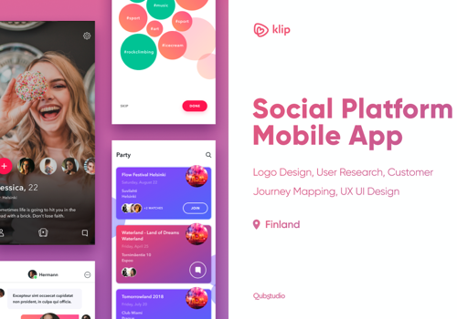 UX/UI Design Package Example: Klip