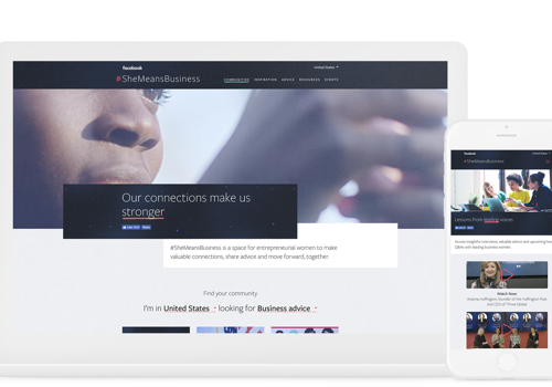 Web Design Package Example: Facebook - SheMeansBusiness