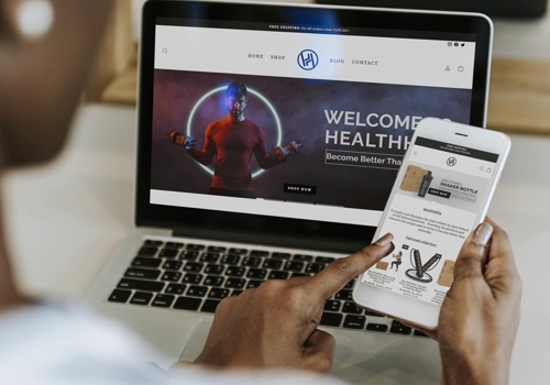 Web Design Package Example: HealthHike Ecommerce