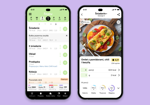 Mobile App Development Package Example: Fitatu - health & fitness calorie counter