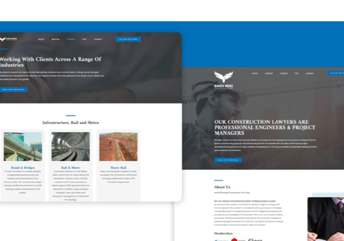 Branding Package Example: Strategic Website Rebuild for Baker Merz