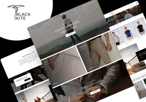 Web Design Package Example: Black Kite - Theme Customization