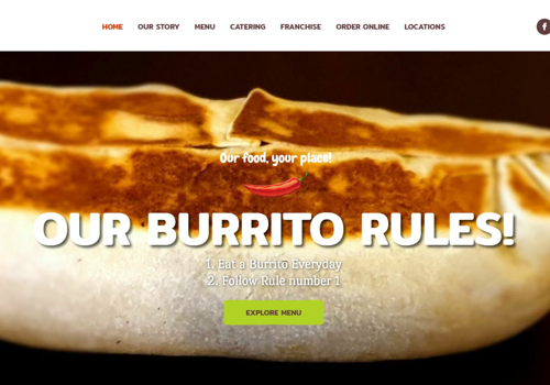 Web Development Package Example: Restautant Website Development - Wordpress