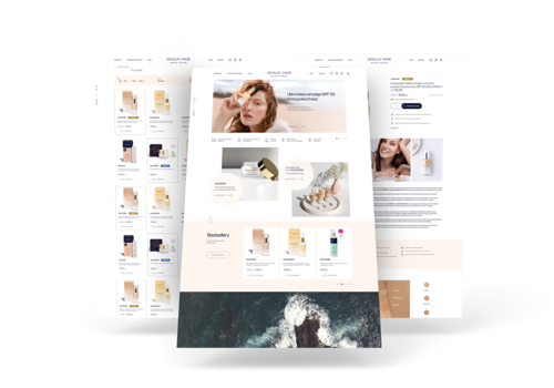 Web Design Package Example: Sensummare - Dedicated Online Shop Wordpress
