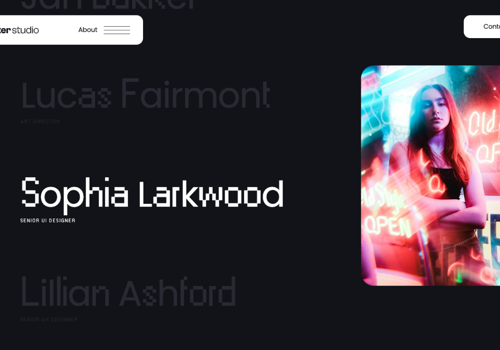 Web Design Package Example: Baker Studio