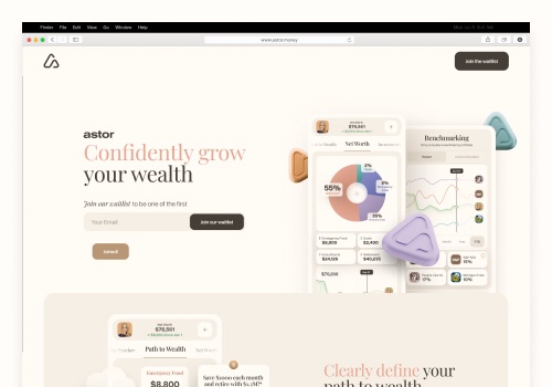 Web Development Package Example: Website development for wealth management company