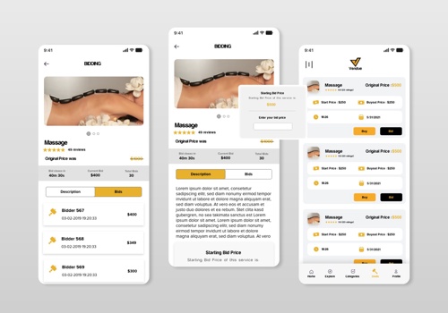 Mobile App Development Package Example: MVP Beauty Service Provider App