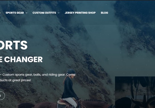 Graphic Design Package Example: Sports Brand website Of United Kingdom