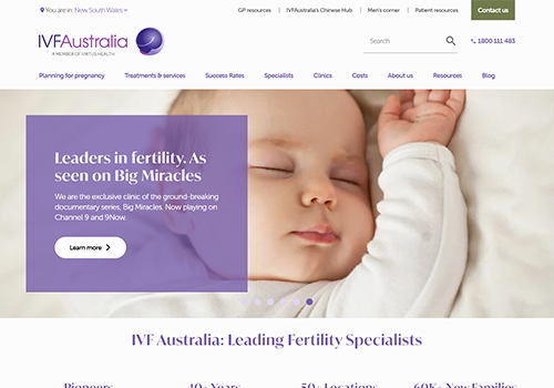Search Engine Optimization Package Example: SEO for Fertility Clinics Website - Australia