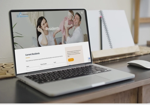 Web Development Package Example: Website design for Property Management