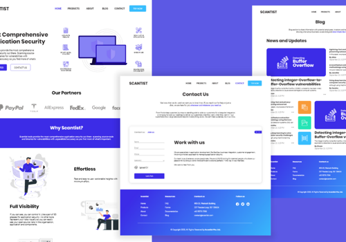 Web Development Package Example: Web Development for Scantist Pte. Ltd.