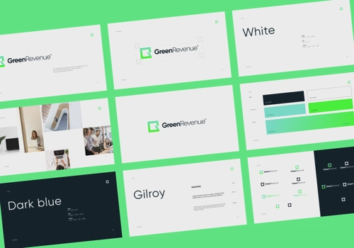 Branding Package Example: Brand Identity Green Revenue
