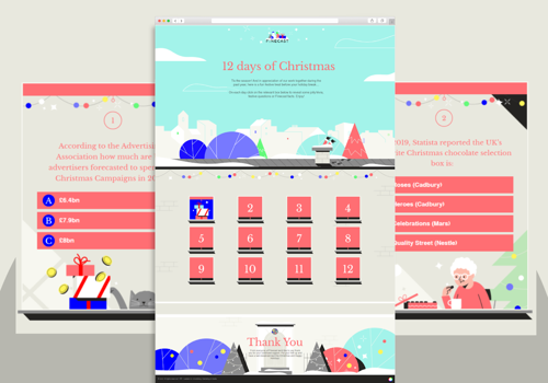 Advertising Package Example: HTML5 Interactive landing page