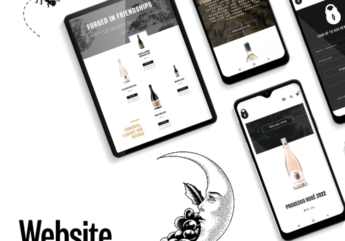 Web Design Package Example: E-Commerce Winery Website + Ongoing Marketing