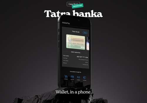 Mobile App Development Package Example: Tatra banka  | Wallet, in a phone