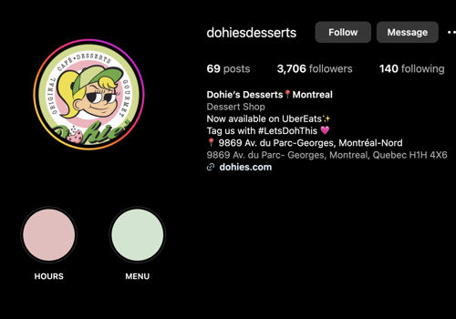 Social Media Marketing Package Example: Influencer Marketing for New Dessert Shop