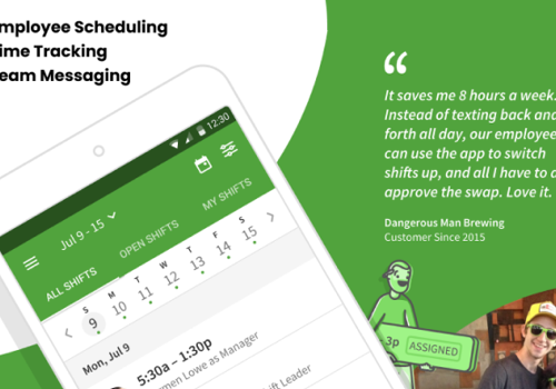 Mobile App Development Package Example: When I Work Team Scheduling