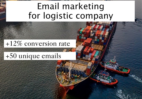 Email Marketing Package Example: Email marketing for logistic company