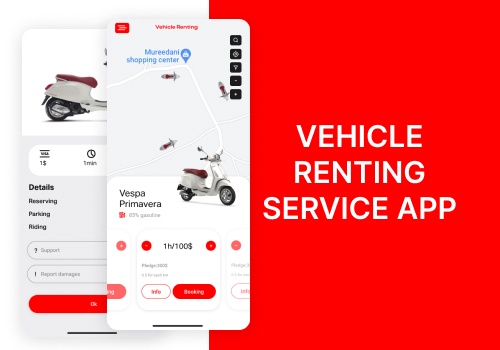 Mobile App Development Package Example: Vehicle Renting Service App