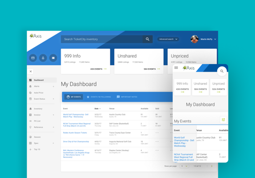 UX/UI Design Package Example: A Ticket to Internal Innovation with TicketCity
